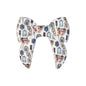 10pcs 3D Bow Printed Silicone Focal Beads