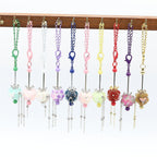 Mermaid Tail Polymer Clay  Beads Fancy 5pcs 22mm