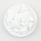 Western Style Silicone Cowboy Hat Focal Beads 20pcs - White