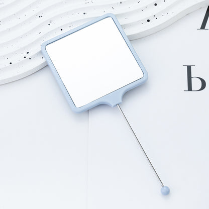 Beadable Plastic Mirrors Handheld Square