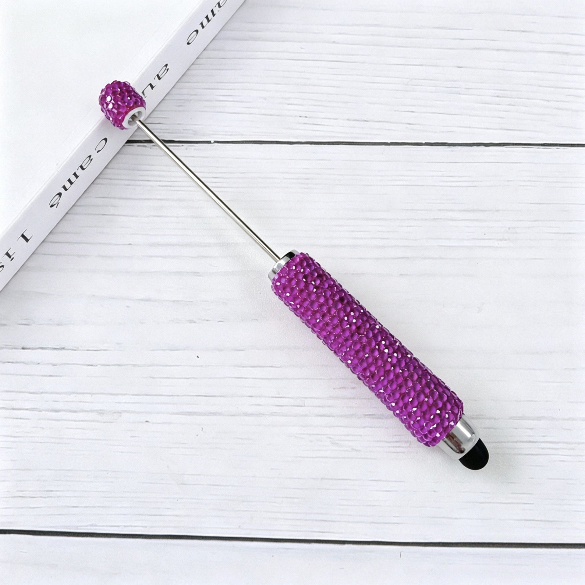 DIY Candy Color Multifunctional 3 in 1 Touch Screen Beadable Pen 14