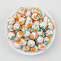 15mm Fruit Pattern Printed Silicone Round Beads 50pcs 4