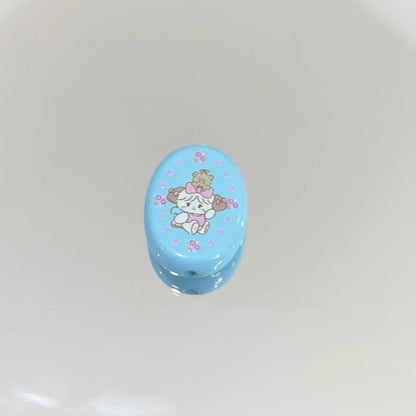 Oval Acrylic Beads 23mm Cartoon Kite Pattern Pastel Colors 10pcs 5