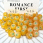 Luminous Color-Changing Resin Round Flower Beads 16mm 10pcs 9