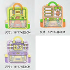 Zip Lock Bags Plastic Graffiti Bunny Bear Window 16x17cm 10pcs 5