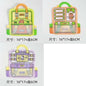 Zip Lock Bags Plastic Graffiti Bunny Bear Window 16x17cm 10pcs 5