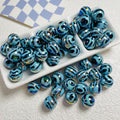 Zebra Stripe Acrylic Beads 16mm Printed UV Finish 10pcs 4