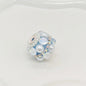 Rhinestone Bubblegum Beads 18mm Pearl Encrusted Round 4pcs 13
