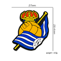 Silicone Focal Beads Real Sociedad Crowned Soccer Ball Flag 20pcs