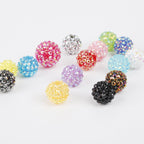Bubblegum Ball Rhinestone Beads 12mm Multicolor Sparkle 50pcs 2