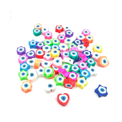 Animal and Plant Series Flat Clay Beads Colorful Polymer 100pcs 21