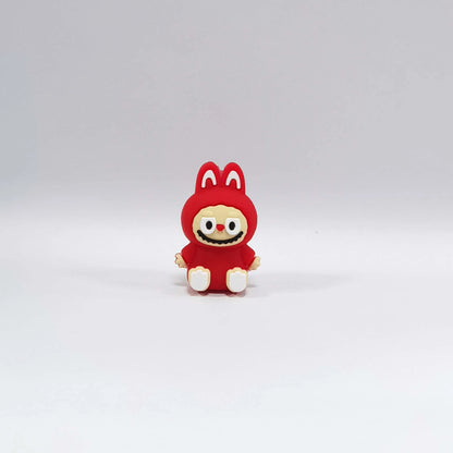 Silicone 3D Focal Beads Bunny Character Sitting Pose 20pcs 5