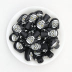 Halloween Black Nun 3D Silicone Focal Beads 20pcs
