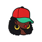Silicone Focal Beads Black History Queen Wearing Period Hat 20pcs 14