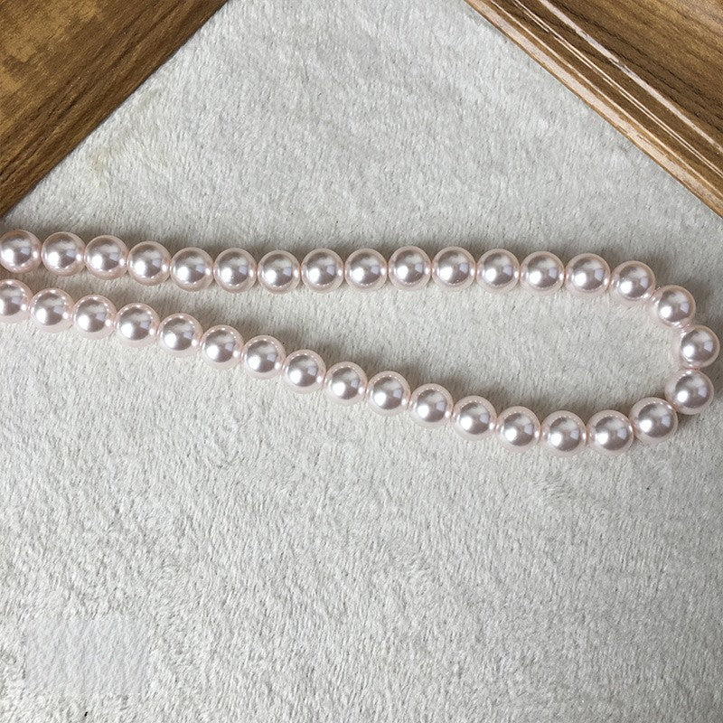 Pearl Glass Beads 10mm Imitation Smooth Lustrous 40pcs 8