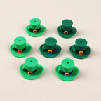 Silicone 3D Focal Beads St Patrick Day Lucky Cap With Shamrock Buckle
