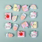 Silicone Focal Beads Learning Stationery ABC Pencil Rainbow 20pcs 7