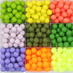50pcs 15mm Solid Color Round Silicone Beads-32 Colors（124-150 3
