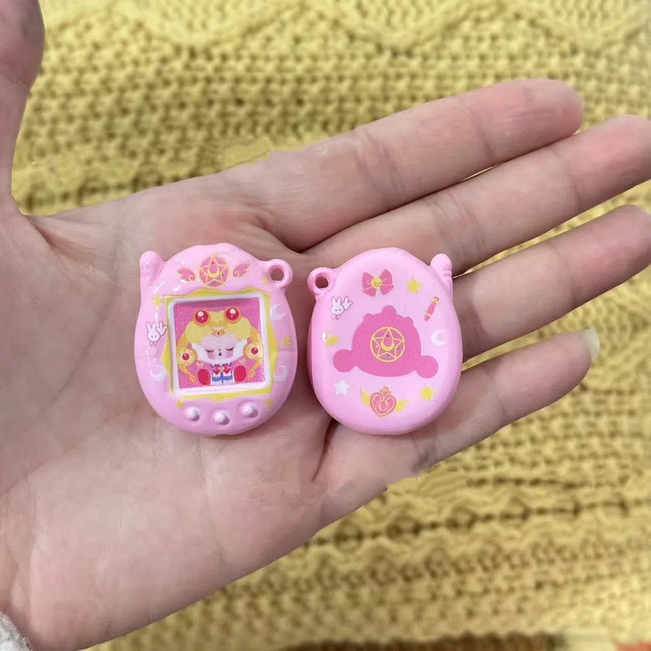 Painted Skullpanda Acrylic Beads 25mm Retro Game Machine 4pcs 5