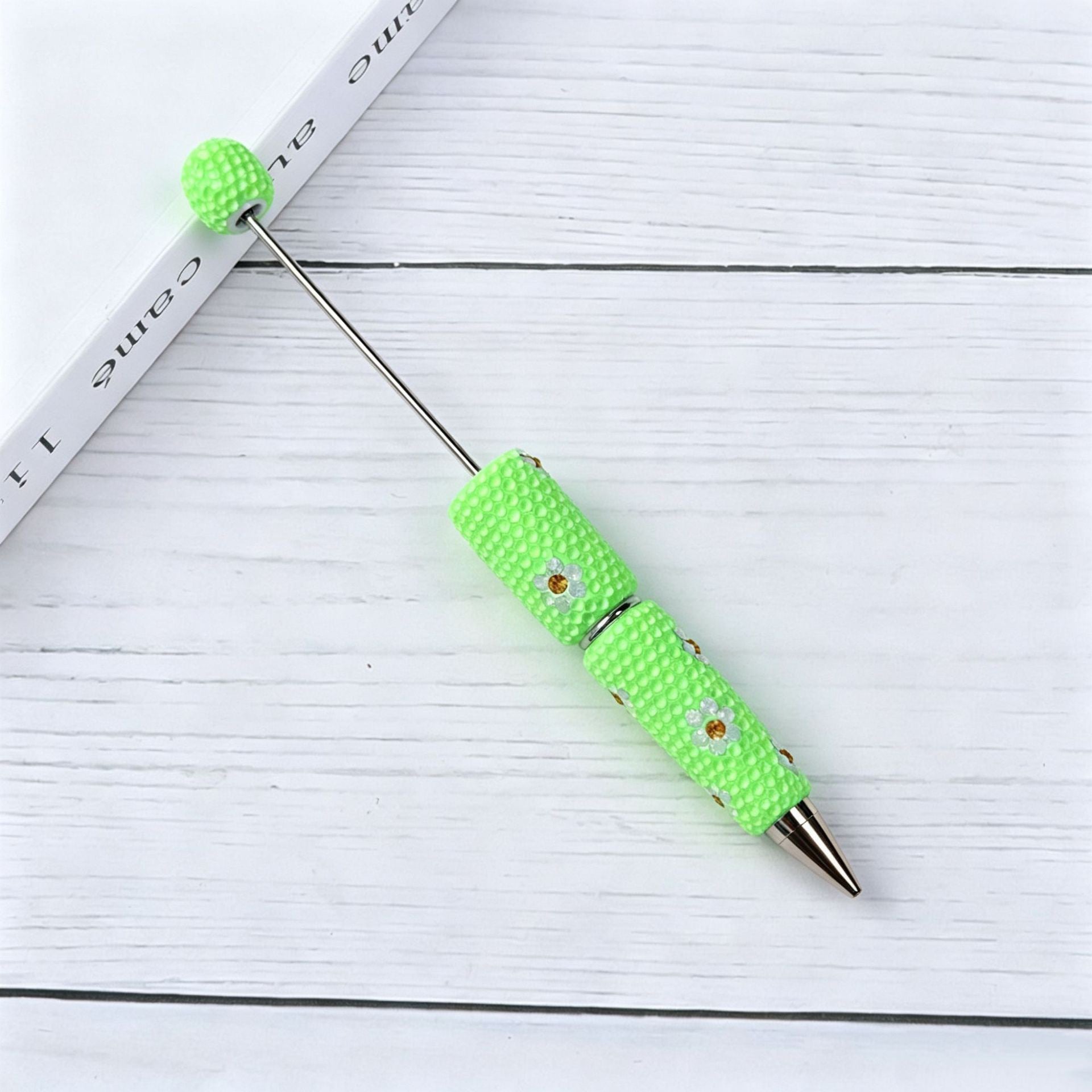 Candy Color Daisy Crystal Beadable Pen  4