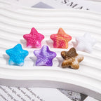 Gradient Starfish Acrylic Beads 21/38mm Two-Color Textured 10pcs 3