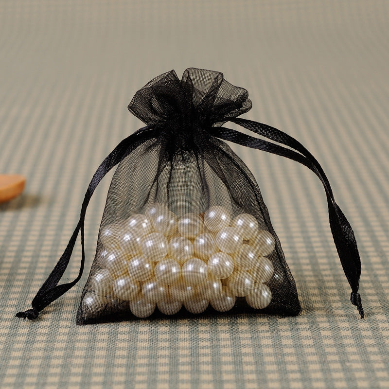Organza Drawstring Bags Rectangular 30x40cm Solid Colors 100pcs 7