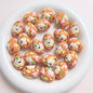 Hand-Painted Dinosaur Egg Acrylic Beads 16x24mm Colorful 5pcs 9