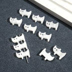Flat Cat Acrylic Beads 16mm Imitation Freshwater Shell 50pcs 3