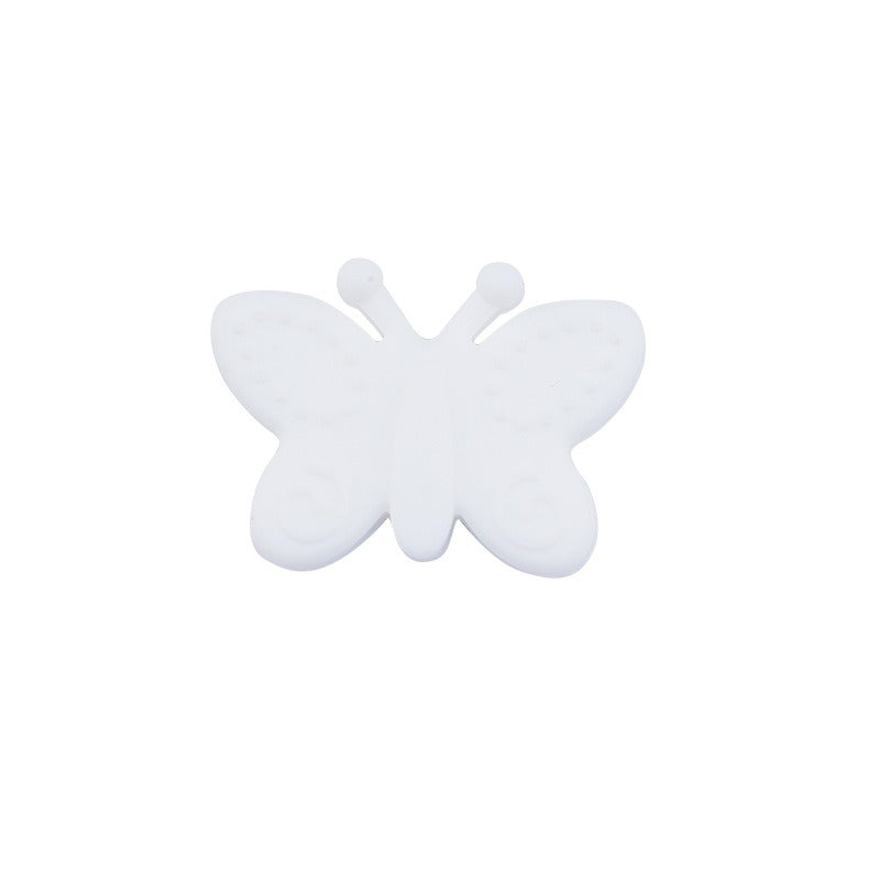 Silicone Focal Beads Butterfly Embossed Wings 20pcs 20