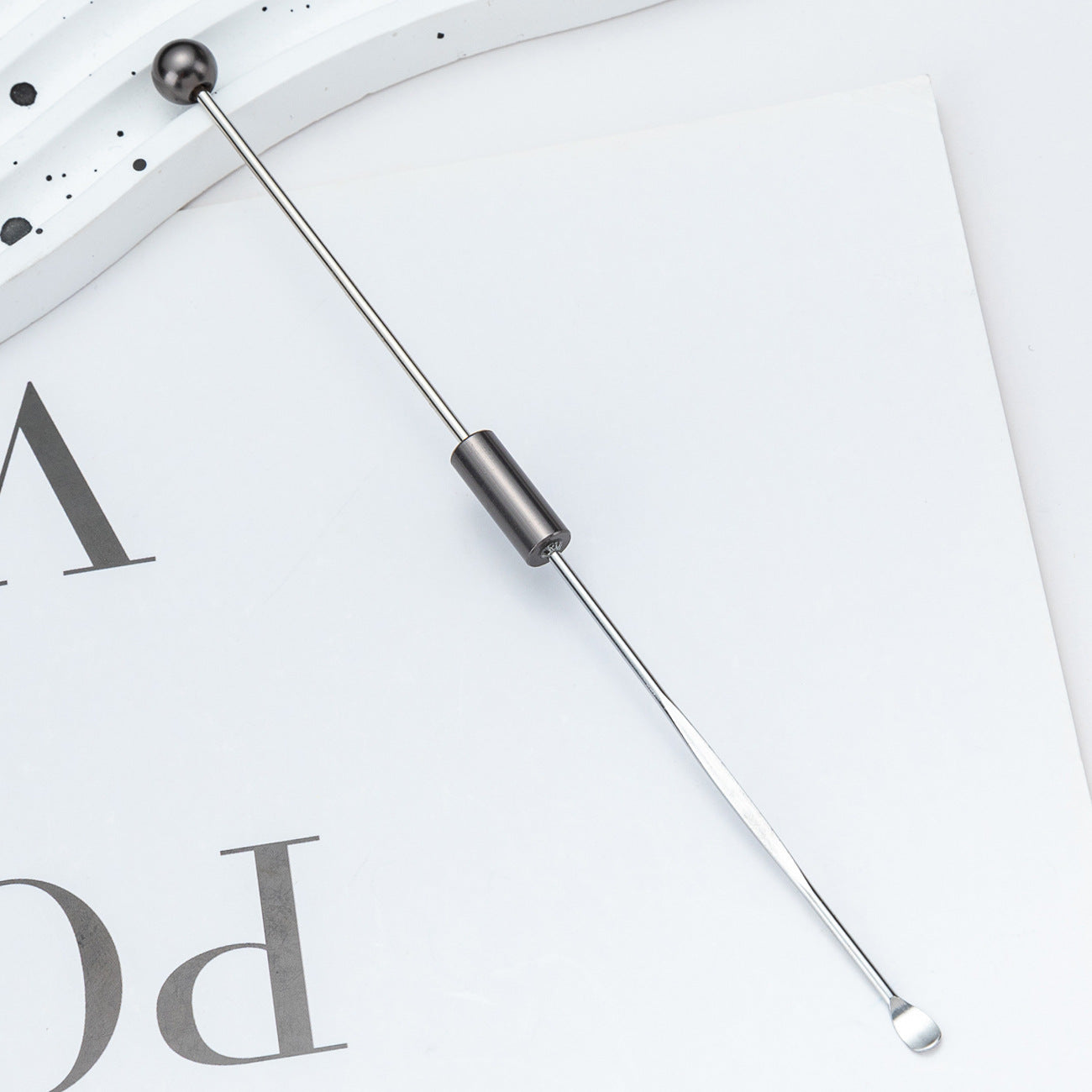 Beadable Metal Ear Picks Plated Finish
