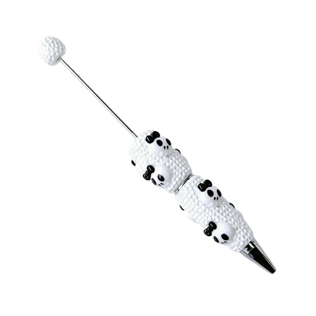 Beadable Halloween Pen with Pumpkin Ghost and Skull Designs 5