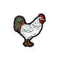 Silicone Focal Beads Chicken Turquoise Tail Detail 20pcs 2