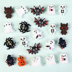Silicone Halloween 3D Focal Beads Spooky Characters 20pcs