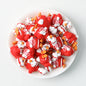 Red Doctor Outfit 3D Silicone Focal Beads 20pcs