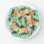Summer Vibes Silicone Focal Beads with Palm Tree Design 20pcs - Summer
