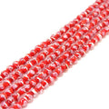 Japanese Spun Gold Rose Lampwork Glass Beads 10-14mm 20pcs 2