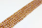 Japanese Spun Gold Rose Lampwork Glass Beads 10-14mm 20pcs 5