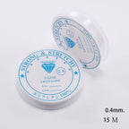 Transparent Crystal Elastic Cord Stretchy Jewelry Thread 0.4-1mm Roll 6