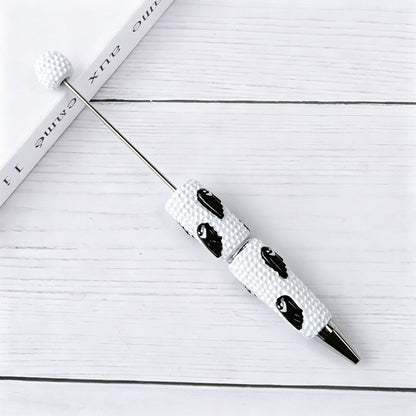Beadable Halloween Pen with Pumpkin Ghost and Skull Designs 11