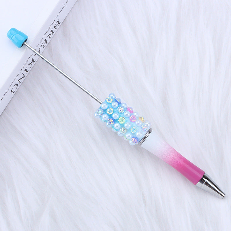 Colorful Pearl Gradient Round Ballpoint Pen Plastic 18