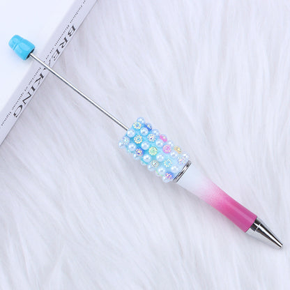 Colorful Pearl Gradient Round Ballpoint Pen Plastic 18