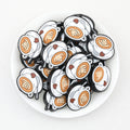 Silicone Heart Coffee Cup Focal Beads 20pcs 2