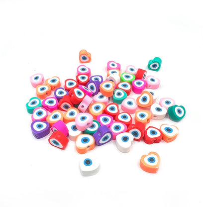 Animal and Plant Series Flat Clay Beads Colorful Polymer 100pcs 18