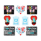 Silicone Focal Beads Doctor Medical Icons Bow Doctor 20pcs