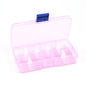 Plastic Organizer Boxes 12.8x6.5x2.1cm 10 Compartments Pastel Colors 4pcs 8