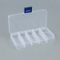 Plastic Organizer Boxes 12.8x6.5x2.1cm 10 Compartments Pastel Colors 4pcs 10