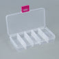 Plastic Organizer Boxes 12.8x6.5x2.1cm 10 Compartments Pastel Colors 4pcs 11