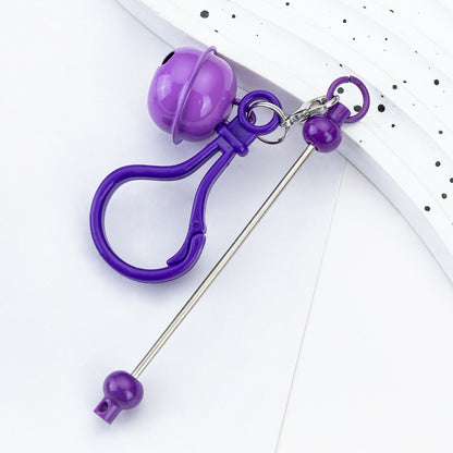 Beadable Bar Keychains With Bells
