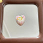 Painted Heart Acrylic Beads 25mm Westie Wearing Fruit Headgear 10pcs 5