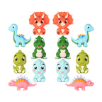 Silicone 3D Focal Beads Dinosaur Collection Sculpted Limbs 20pcs